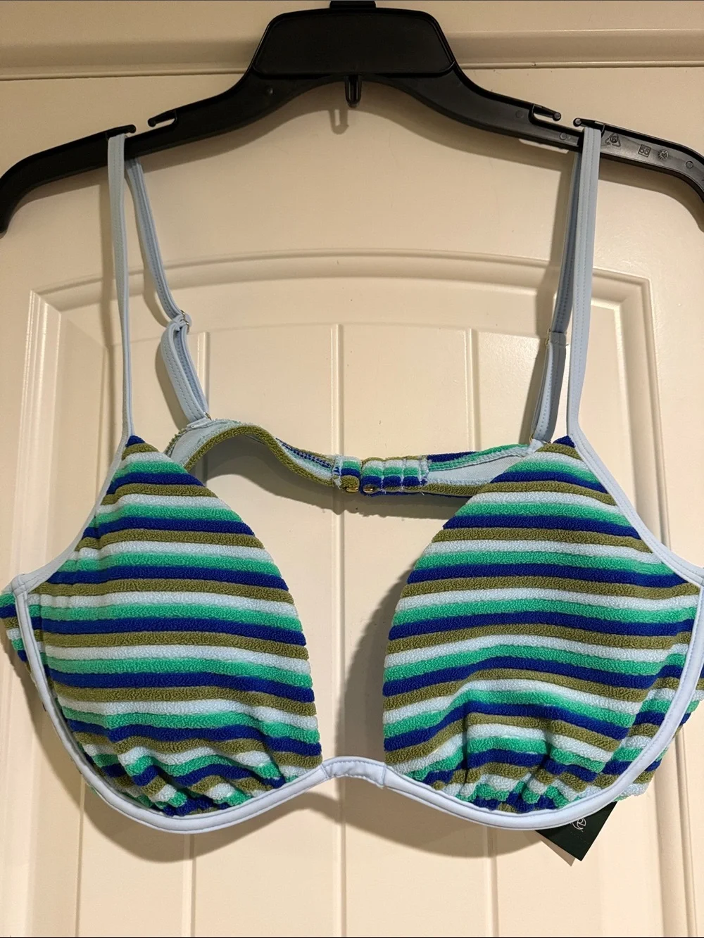 wild fable blue and green bikini top
